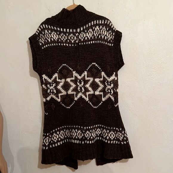 Vintage Mossimo Supply Company Wool Blend Open Front Long Sweater Vest Size L - Picture 5 of 8